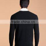 Winter Machine Knitting Wool Yarn for V-neck Men Pullover Knitting Wool ,high Quality Knitting Wool Yarn Men Pullover Sweater thumbnail-4