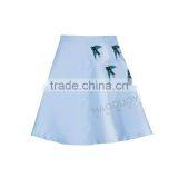 MGOO 2016 New Design Fashion Skirts For Women Blue Block Print A Line Skirt For Dance Pattern 15144B177 thumbnail-5