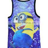 Custom Eco Friendly Cotton Elastane Sport GYM Stringer Sexy Undershirt thumbnail-2