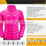 High Quality Women Winter Outdoor Jacket Light Thin Down Duck Feather Jacket thumbnail-4