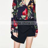 Www Six Photo Com New Design Stylish Asymmetrical Skort With Buckle thumbnail-3