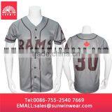 2014 Wholesale Unisex Custom Baseball Jersey With Buttons thumbnail-6