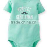 100% Cotton Baby Rompers Printed Color Short Sleeve Baby Onesie thumbnail-3