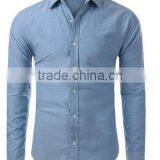 Single Pocket Mens Dress Shirt Casual Shirt Latest Design Man Shirt thumbnail-2