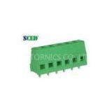 2P - 28P Green Electrical PCB Terminal Block 3.81mm 300V 10A for Industry Control