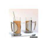 Sell Irish Coffee Cups With Straws and Coasters Set thumbnail-1