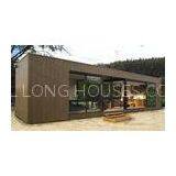 Wood / Steel Door Panel, PVC / Aluminum Window Module Prefab Container Villas thumbnail-1