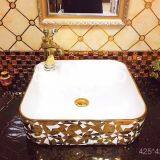 Bathroom Counter Top Bling Luxury Diamond for Round Ceramic Basin thumbnail-5