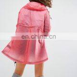 2017 Classic Blank Office Lady Elegant Long Waterproof Jackets Women Coats thumbnail-2