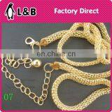 2016 Custom Made Lady Decoration Metal Waist Chain Metal Fashion Plate Belt