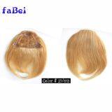 Women Human Hair Clip In Bangs Fringe Blonde Hair Extensions Front on Brown Black Blonde thumbnail-5