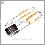 Wood Handle Metal Bbq Fork Gas Bbq Burner Parts thumbnail-1