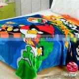 Cartoon Flat Print Lovely Stich 100% Polyester Flannel Fleece Children Frock Design Mink Thick Throw Blankets By China Supplier thumbnail-3