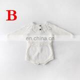 High Quality Knitting Romper 2019 New Arrivals Baby Kids Climbing Cotton Girls Kids Hollowed Out Leaves Romper thumbnail-3