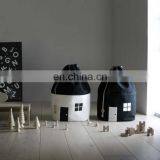 Kids Toy Storage Canvas Bags Duffle Storage Household Toy Bag With Drawstring Pouch Accessory for Toy Tent of Kids Room thumbnail-1