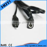 Black 5.5x2.1mm DC Power Connector Male to Female cable 1m