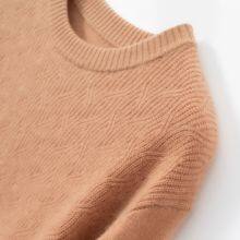 Spring and Autumn Men Crew Neck Long Sleeves Knitted Pullover Garment for Sale thumbnail-5