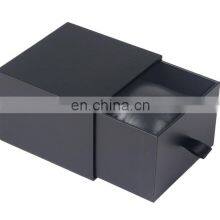 Unique Black Cardboard Sliding Watch Storage Box With Pillow thumbnail-5
