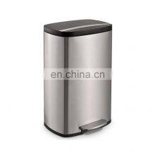 Top Selling 5L 30L 50L Stainless Steel Trash Can Soft Closed Strong Foot Pedal Waste Bin Special Design Cover Pedal Bin