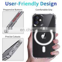 Shockproof Transparent Clear TPU Magnet Phone Case for Magsafe Case for Iphone 12 Pro Mini Max thumbnail-4