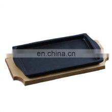OEM Cast Iron Dinnerware Rectangular Bbq Grill Baking Pan thumbnail-2