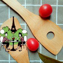 Bamboo Cooking Utensil With Bamboo Holder Wholesale From China thumbnail-2