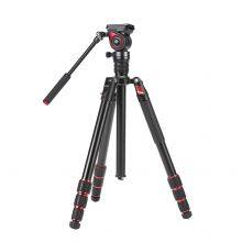 Miliboo MUFA Aluminum 3-Section Tripod Kit with Fluid Head