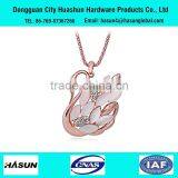 Wholesale Fashion High Quality Rhinestone Swan Sweater Necklace thumbnail-1