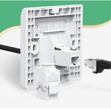 86 x 86 mm RJ45 Network Wall Faceplate Socket For Keystone