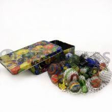 Tin Box Glass Marbles for Children‘s Toy , Classic Toy ,children's Gift ,educational Toy,colorful Marbles thumbnail-5