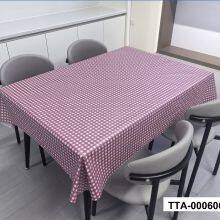 Hot Sellong 2026 Plaid Decorative Home Kitchen Tablecloth Liquid Repellent and Stain Resistant Plastic Table Cloth thumbnail-2