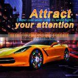 Car Styling!4pcs Solar Energy Power LED Car Wheel Led Solar Powered Shinning Wheels Hub Light Waterproof thumbnail-2