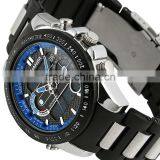 New Black & Blue Silicon Material Men Watches For Sport thumbnail-4
