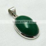 Aura Of Beauty Green Aventurine Pendant, Online Silver Jewellery, Fine Silver Jewellery thumbnail-1