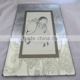 Mirror retro pattern glass photo frame is our home decor
