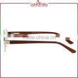 Laura Fairy 1PCS Retail Trendy New Metal Frame Acetate Temple Men Optical Frame Quality Choice thumbnail-3