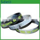 Custom Logo Protect Earth Color Mixed Silicone Camo Bracelet for Promotion thumbnail-1
