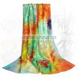 2016 Hot Sale Factory Direct Supply Embroidered Pure Silk Scarf Women's Silk Scarf Shawl Scarves thumbnail-3