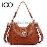 2016 New Model Lady Handbag Shoulder Bag Genuine Cowhide Leather Lady Handbag Clutch Bag thumbnail-5