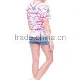 China Suppliers Hot Sale Digital Print Aztec Sublimation T Shirt in thumbnail-2