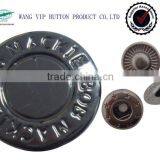 15mm Metal Brass Four Parts Custom Designing Button