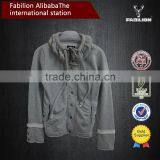 Custom Fashionable White Retro Mma High Quality High Funnel Neck Hoodie