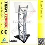 LE03 Aluminum Truss Lectern , Acrylic Lectern Podium Quality Choice