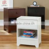 Wooden Narrow Bedside Cabinet with ISO9001 Certificate