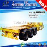 2 Axle or 3 Axle 20ft 40ft Skeleton Semi Trailer Container Chassis Trailer for Sale thumbnail-6