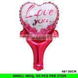Wholesale Mini Round Shape Chirismas Santa Claus Mylar Inflatable Clap Stick Balloon thumbnail-5