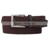 Fashion High Quality Low Price Colorful Fabric Leather Mens Braided Belts