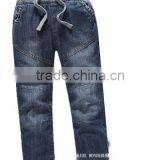 Rib Waist Children Funky Denim Jeans Pants Moda Jeans Denim Jeans Pants Trousers thumbnail-1
