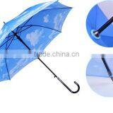 Auto Straight Blue Sky White Cloud Umbrella Wholesale thumbnail-3