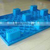 1200*800mm Size Eruo Type Single Face Nine Leg Nestable Recycled Plastic Pallet thumbnail-2